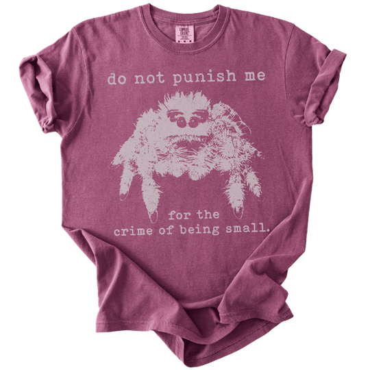 The Crime of Being Small Spider Tee - The Rogue Petal Co. - T-Shirt