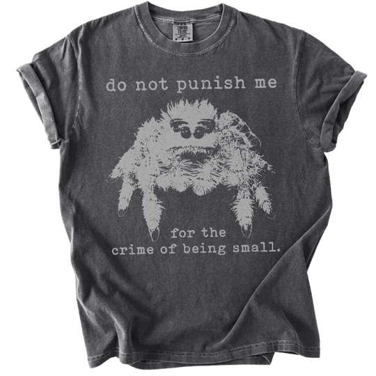 The Crime of Being Small Spider Tee - The Rogue Petal Co. - T-Shirt
