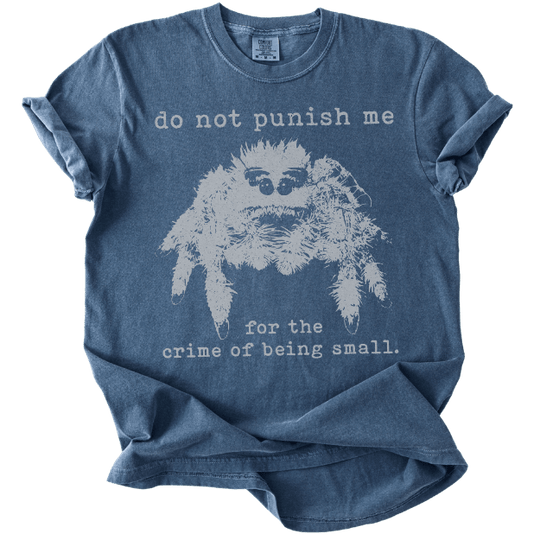 The Crime of Being Small Spider Tee - The Rogue Petal Co. - T-Shirt