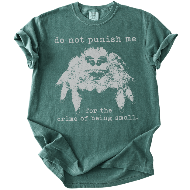 The Crime of Being Small Spider Tee - The Rogue Petal Co. - T-Shirt