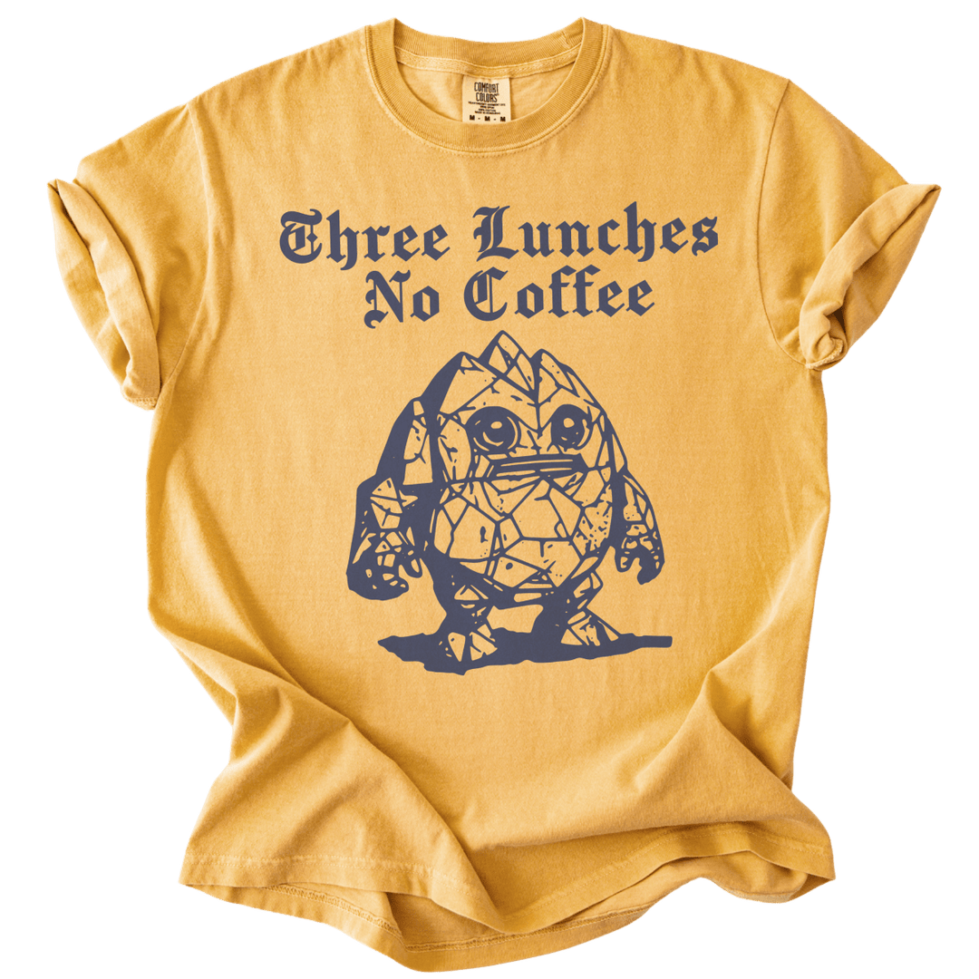 Three Lunches No Coffee Tee - The Rogue Petal Co. - T-Shirt