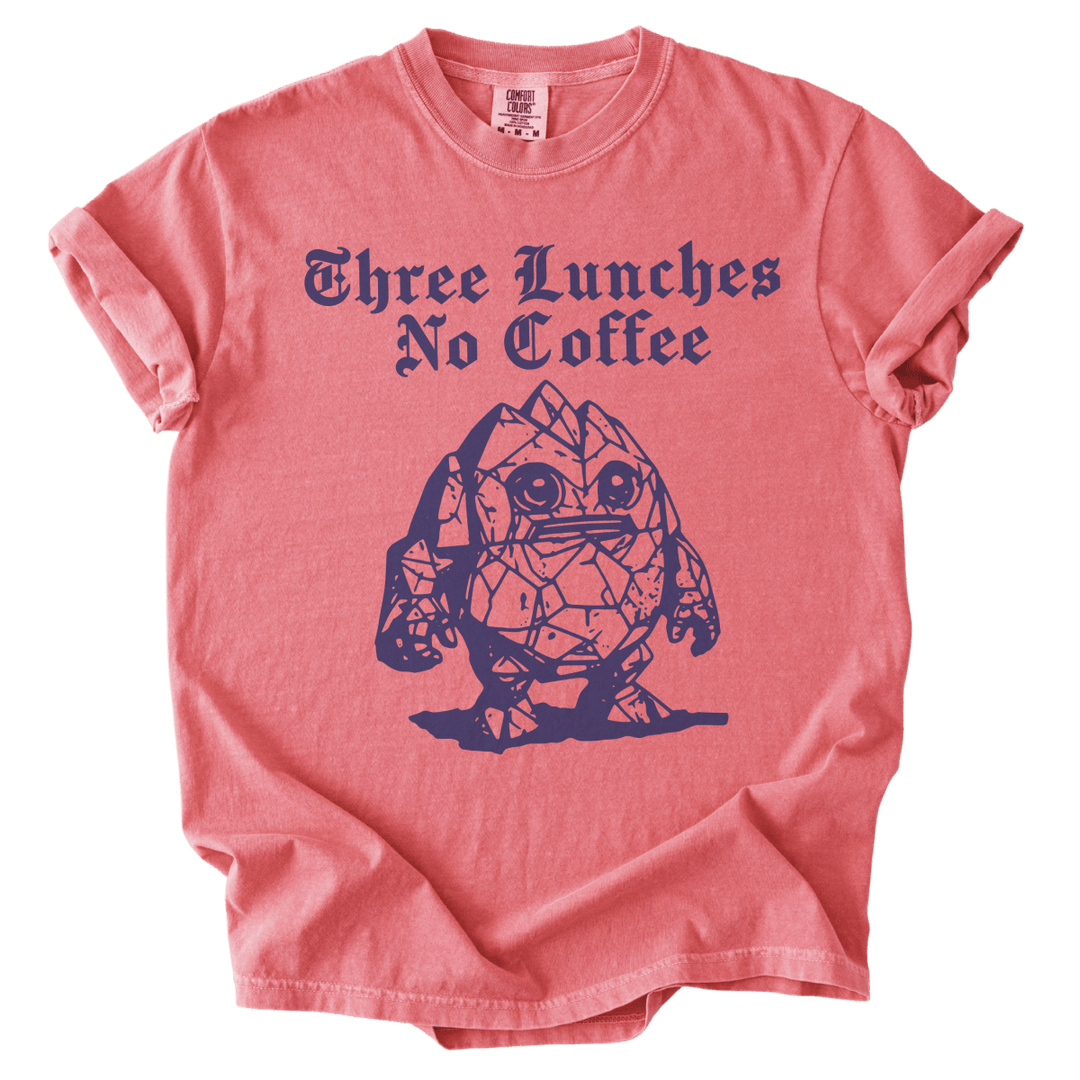 Three Lunches No Coffee Tee - The Rogue Petal Co. - T-Shirt