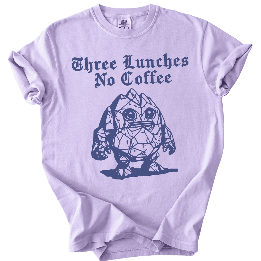 Three Lunches No Coffee Tee - The Rogue Petal Co. - T-Shirt