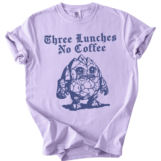 Three Lunches No Coffee Tee - The Rogue Petal Co. - T-Shirt