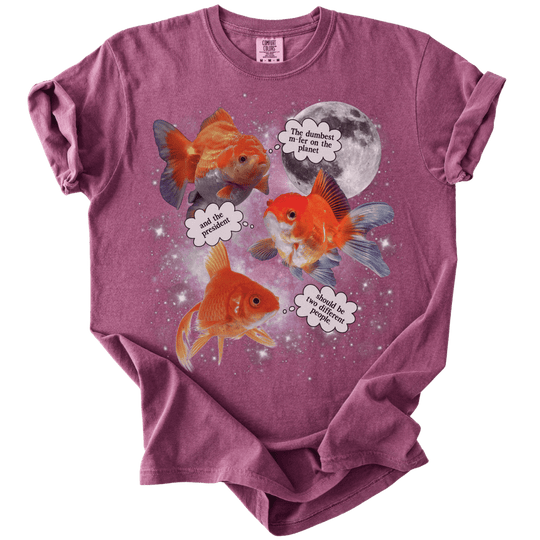 Three Moon Goldfish Thoughts Dumb M-fer Tee - The Rogue Petal Co. - T-Shirt