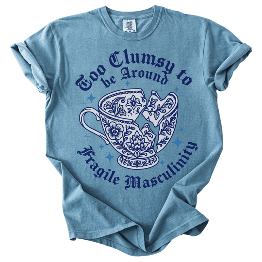Too Clumsy For Fragile Masculinity Tee - The Rogue Petal Co. - T-Shirt