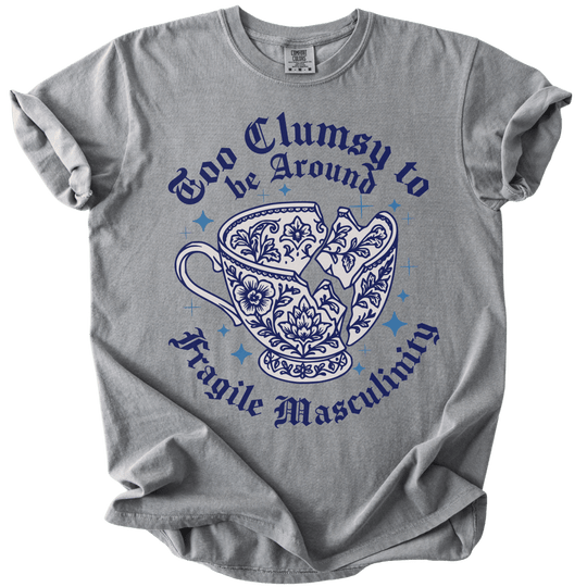 Too Clumsy For Fragile Masculinity Tee - The Rogue Petal Co. - T-Shirt