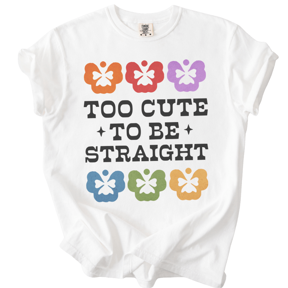Too Cute to Be Straight Tee - The Rogue Petal Co. - T-Shirt