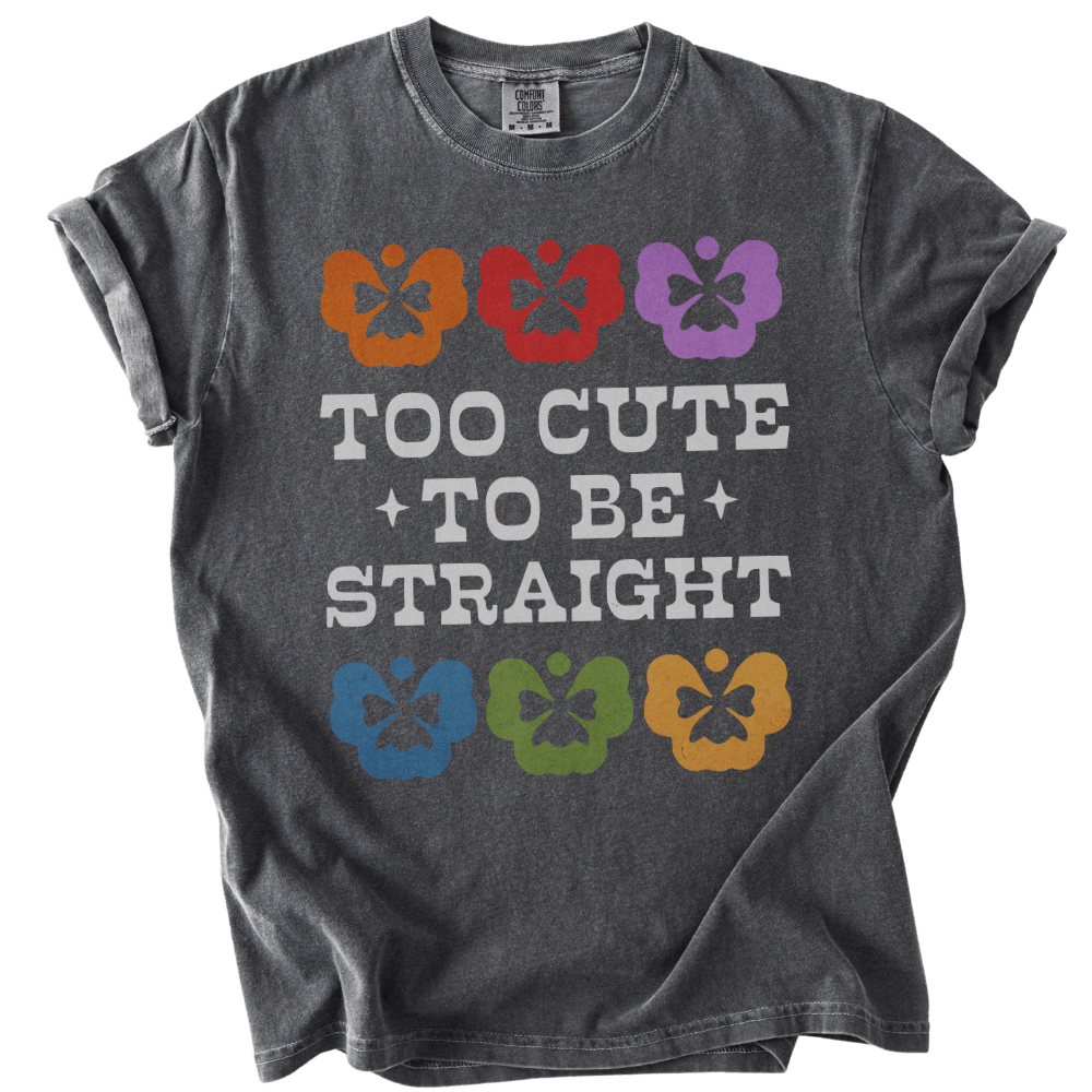 Too Cute to Be Straight Tee - The Rogue Petal Co. - T-Shirt