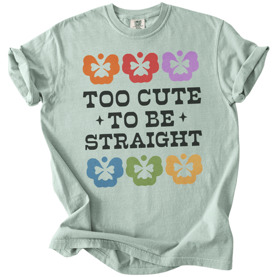 Too Cute to Be Straight Tee - The Rogue Petal Co. - T-Shirt