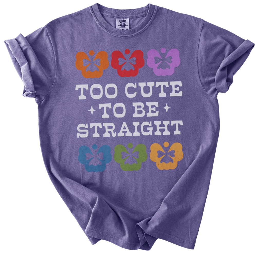 Too Cute to Be Straight Tee - The Rogue Petal Co. - T-Shirt
