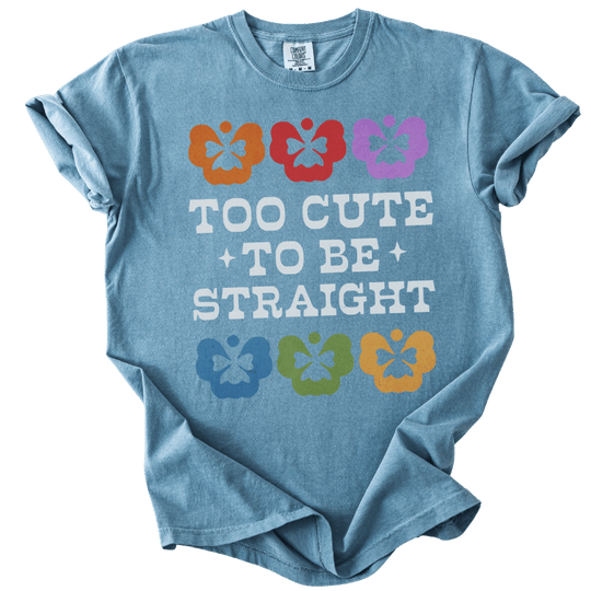 Too Cute to Be Straight Tee - The Rogue Petal Co. - T-Shirt