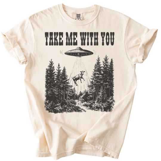UFO Take Me With You Tee - The Rogue Petal Co. - T-Shirt