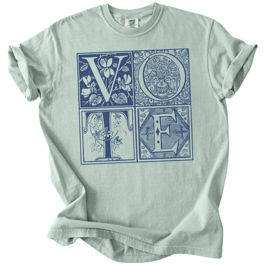 Vintage Blockletter Vote Tee - The Rogue Petal Co. -