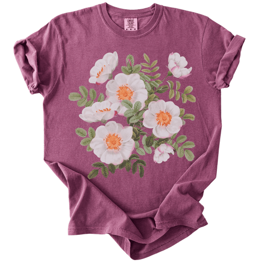 Vintage Claire De Lunes Peony Tee - The Rogue Petal Co. - T-Shirt