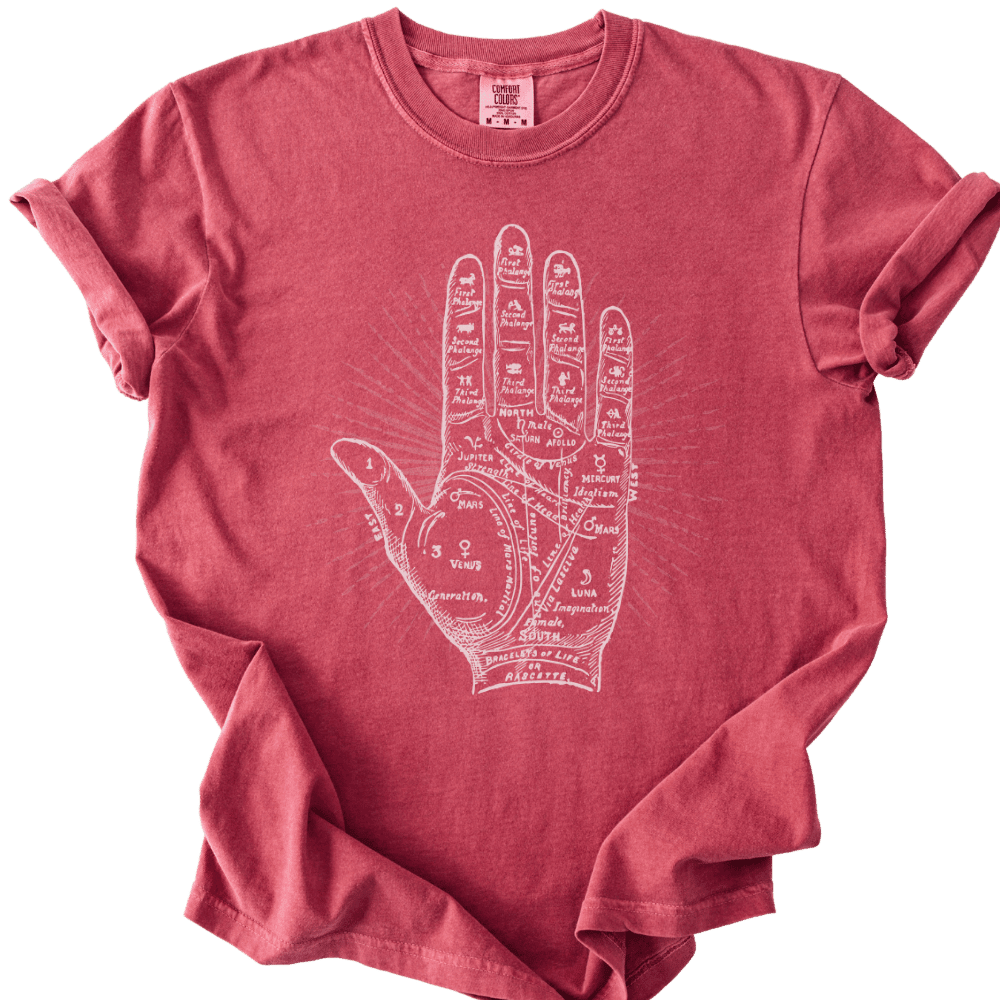 Vintage Palmistry of Life Tee - The Rogue Petal Co. - T-Shirt