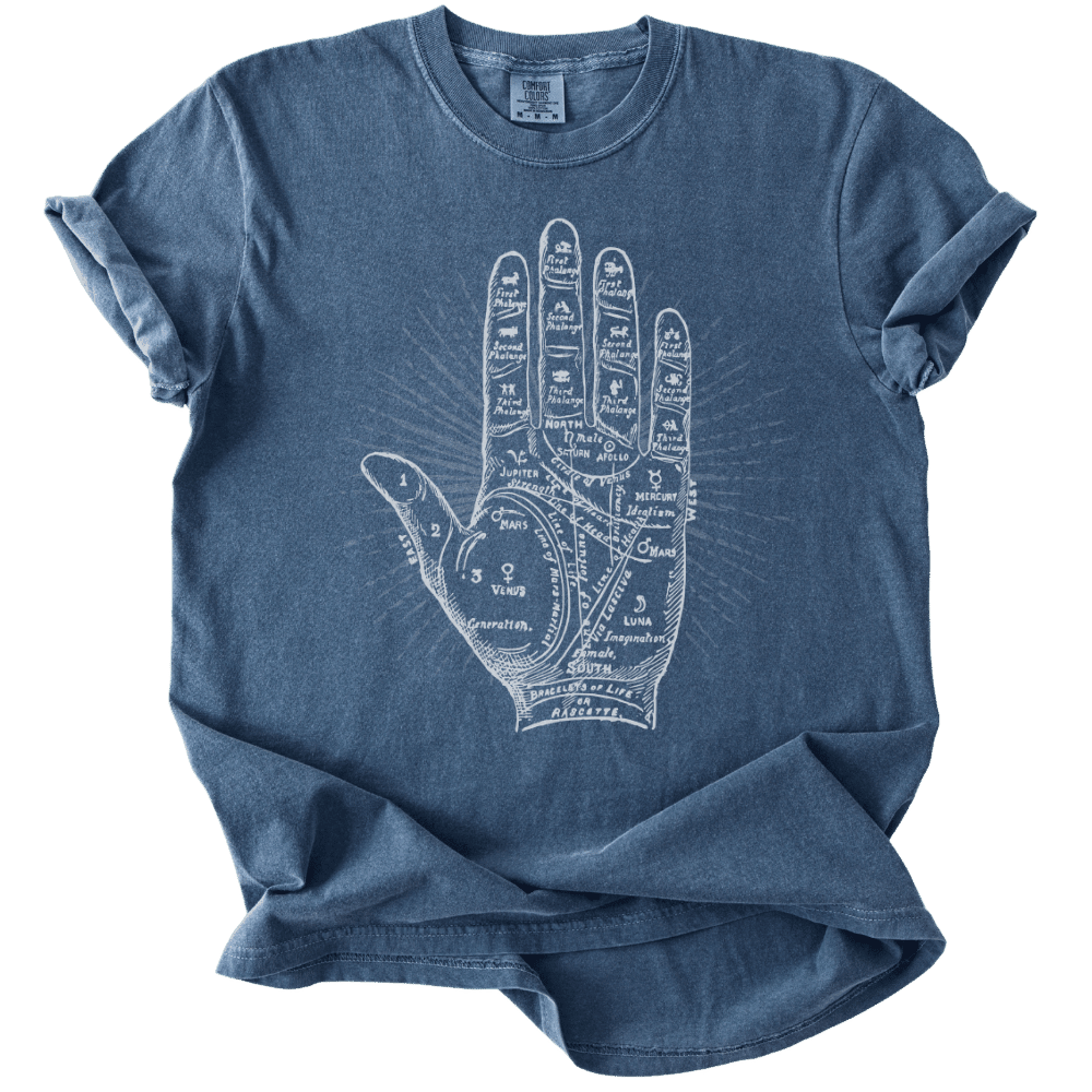 Vintage Palmistry of Life Tee - The Rogue Petal Co. - T-Shirt