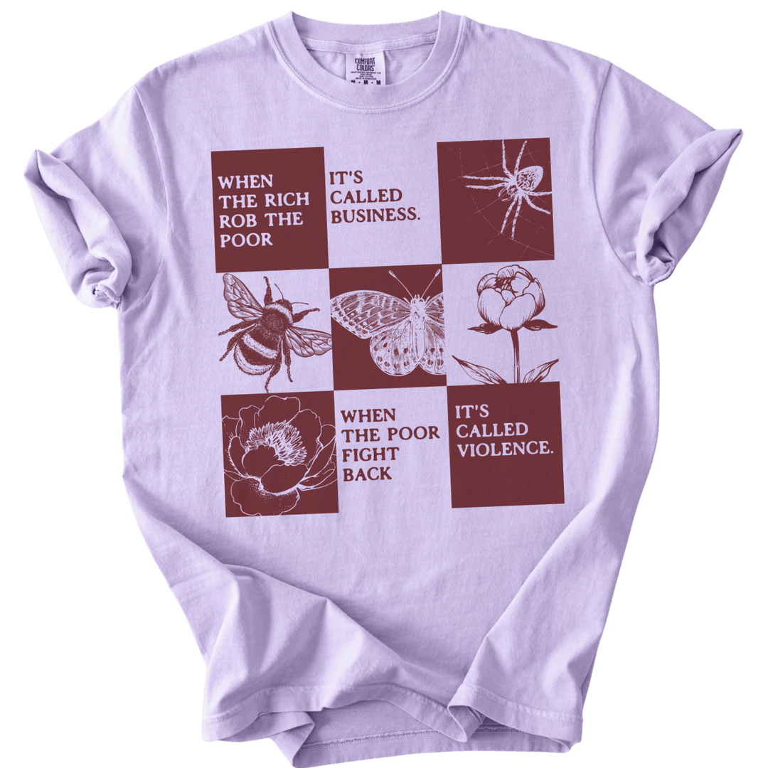 When The Rich Rob The Poor Tee - The Rogue Petal Co. - T-Shirt