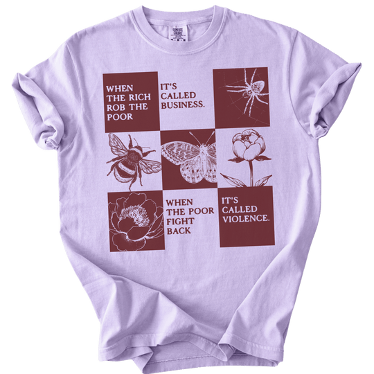 When The Rich Rob The Poor Tee - The Rogue Petal Co. - T-Shirt
