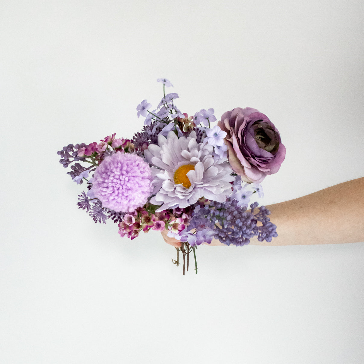 Mini Monochrome Lilac Bouquet – The Rogue Petal Co.