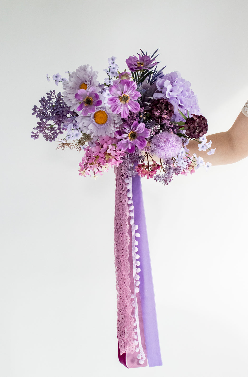 Large Monochrome Lilac Bouquet